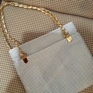 Lovely White Mesh Handbag